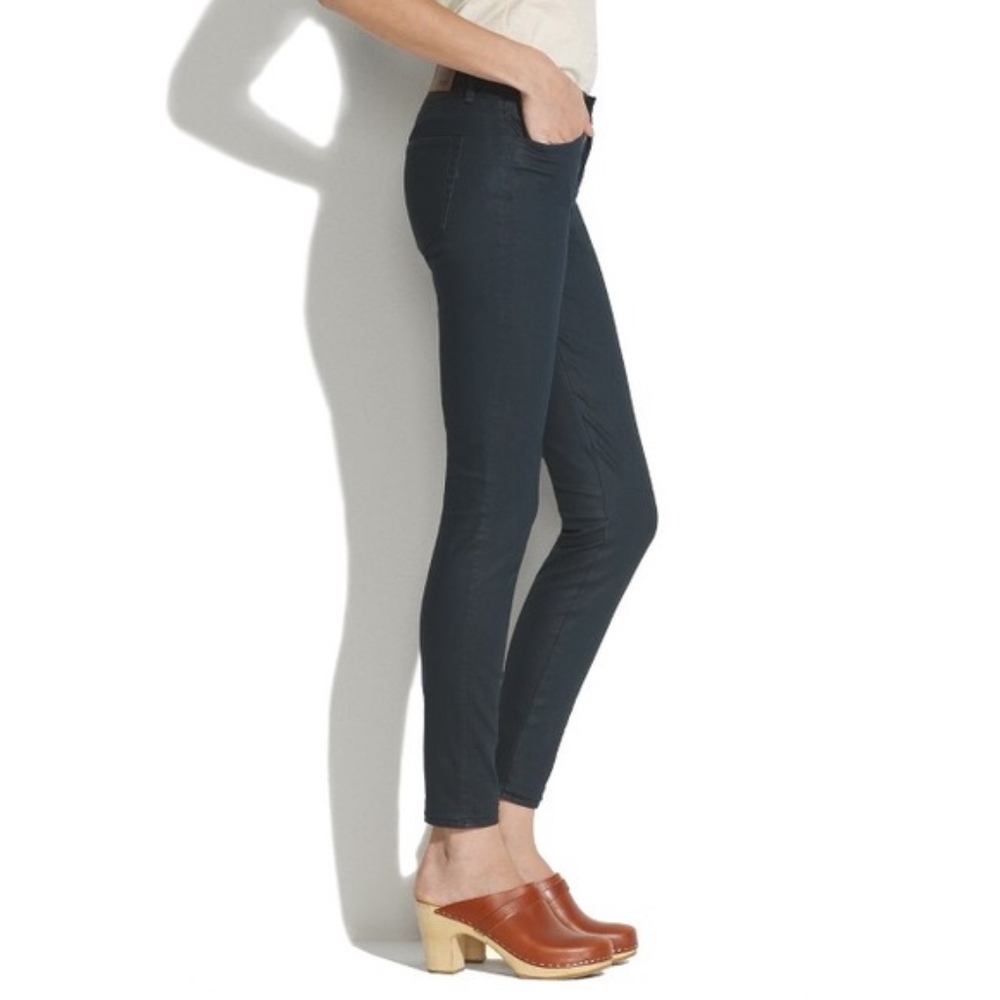 Madewell┆skinny skinny ankle coated jeans